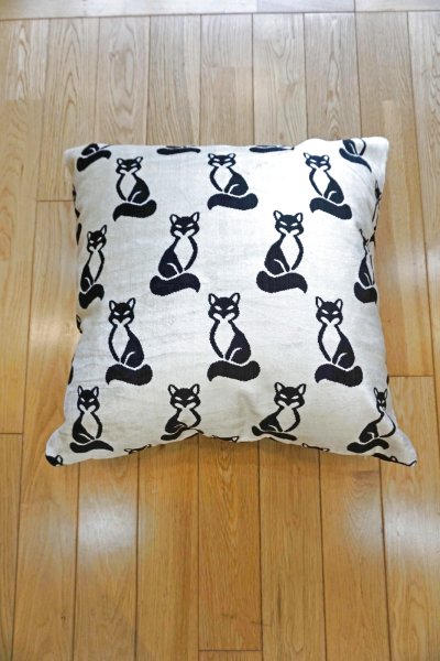 画像1: シルク&ベルベットクッションカバー約50×50cm(中材付き)