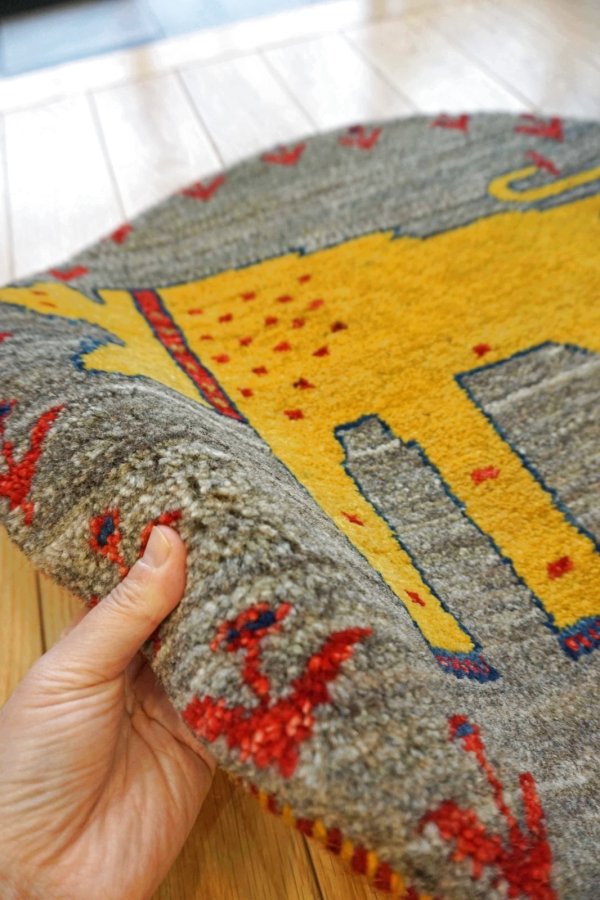 画像3: カシュクリ/座布団サイズ大・丸58×58cm (3)