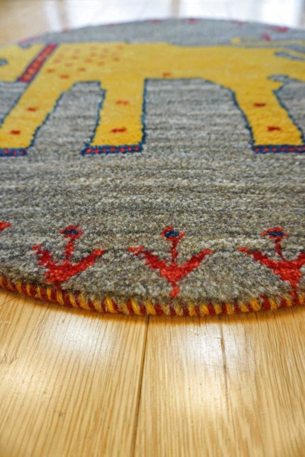 画像4: カシュクリ/座布団サイズ大・丸58×58cm (4)