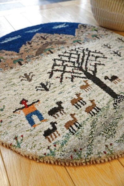 画像2: カシュクリ/座布団サイズ大・丸58×58cm