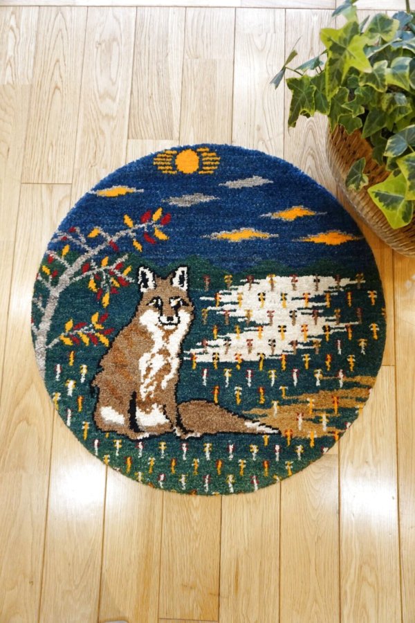 画像5: カシュクリ/座布団サイズ大・丸58×58cm (5)