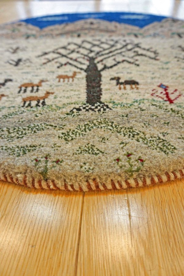 画像4: カシュクリ/座布団サイズ大・丸58×58cm (4)