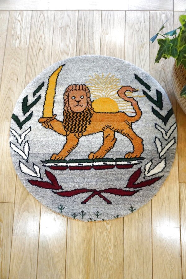 画像5: カシュクリ/座布団サイズ大・丸58×58cm (5)