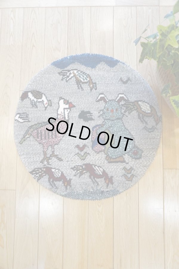 画像5: カシュクリ/座布団サイズ大・丸55×55cm (5)