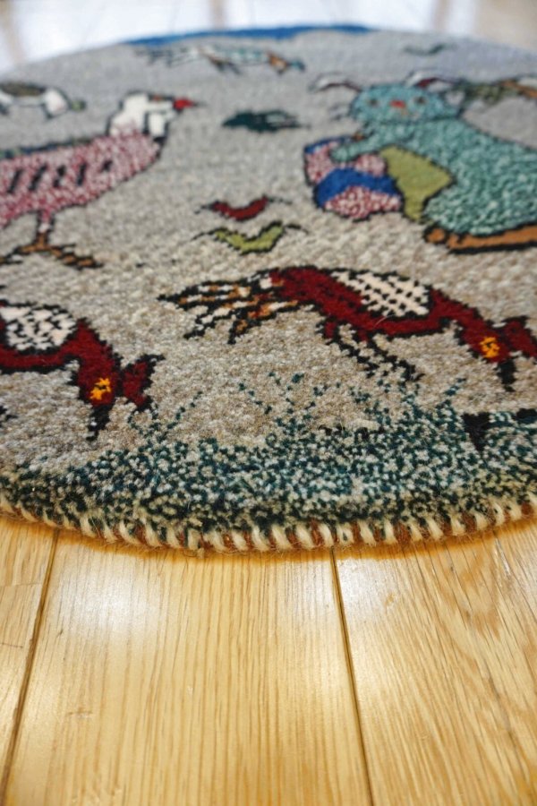 画像4: カシュクリ/座布団サイズ大・丸55×55cm (4)