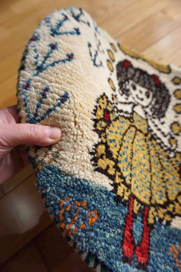 画像3: カシュクリ/座布団サイズ・丸38×38cm (3)