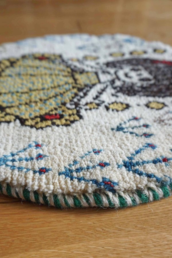 画像4: カシュクリ/座布団サイズ・丸38×38cm (4)