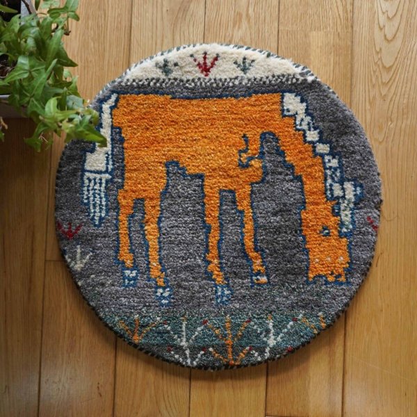 画像1: カシュクリ/座布団サイズ・丸39×39cm (1)