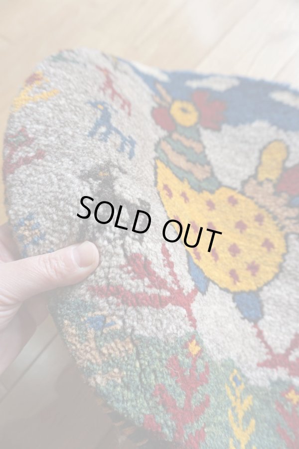 画像3: カシュクリ/座布団サイズ・丸38×38cm (3)