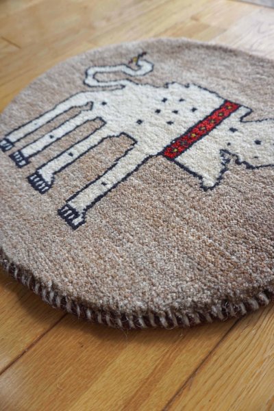 画像2: カシュクリ/座布団サイズ・丸40×41cm