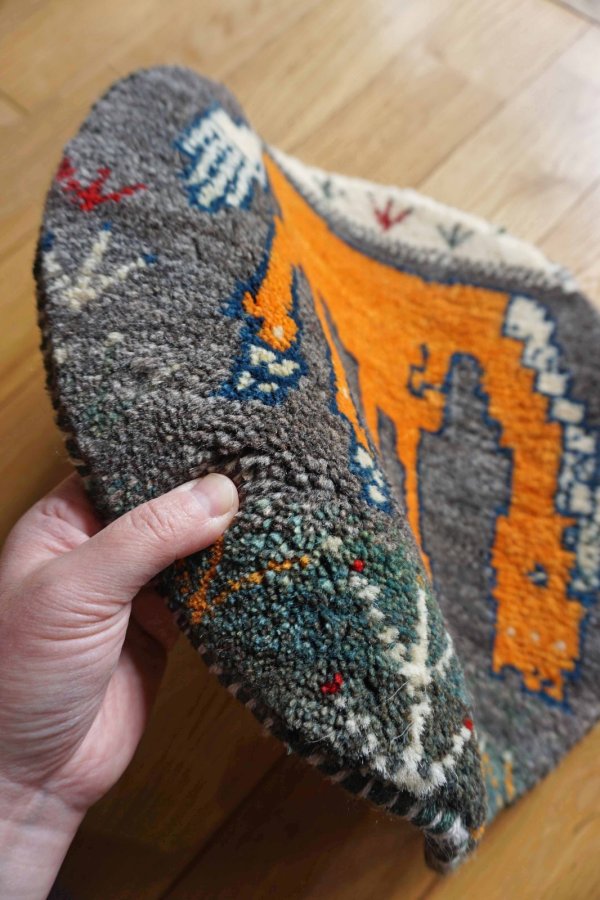 画像3: カシュクリ/座布団サイズ・丸39×39cm (3)