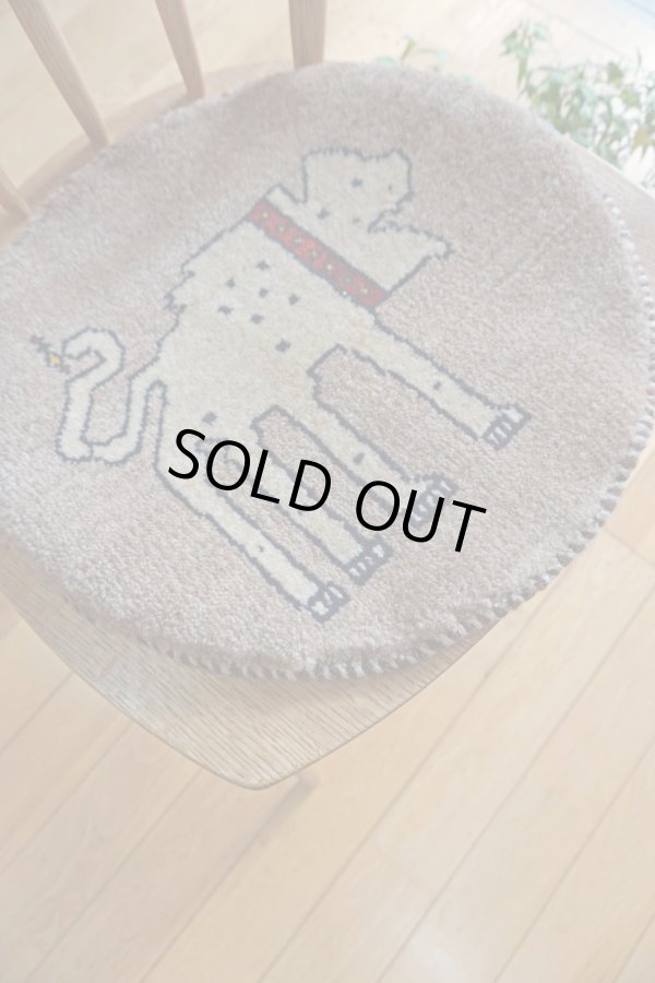 画像5: カシュクリ/座布団サイズ・丸40×41cm (5)