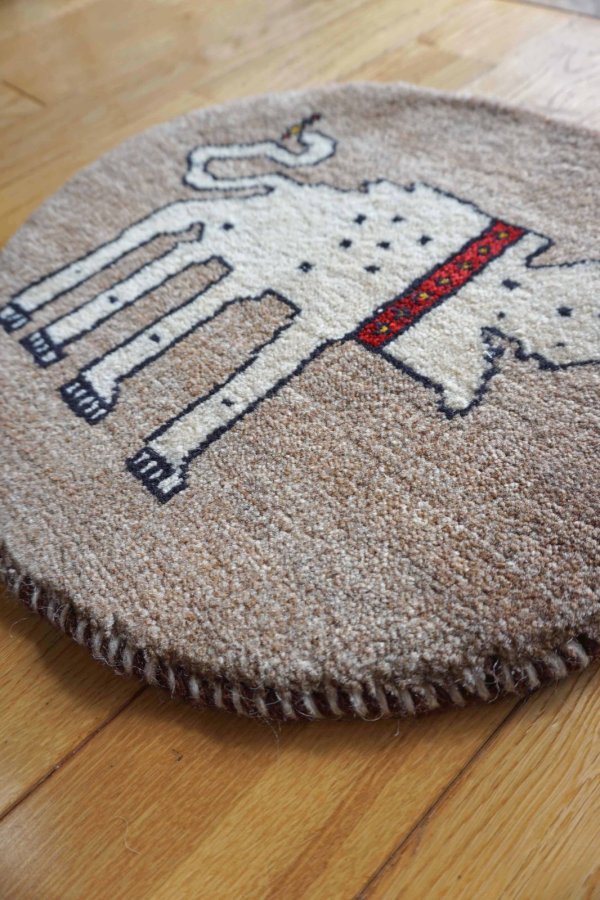 画像2: カシュクリ/座布団サイズ・丸40×41cm (2)