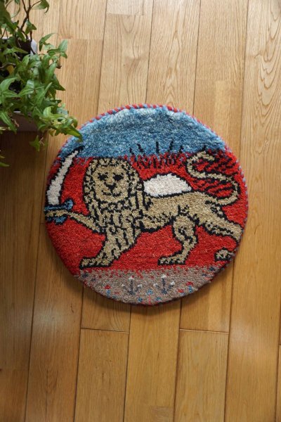 画像1: カシュクリ/座布団サイズ・丸37×37cm