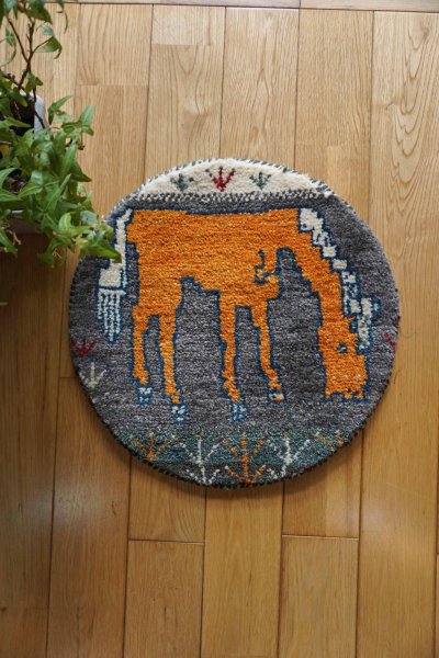 画像1: カシュクリ/座布団サイズ・丸39×39cm