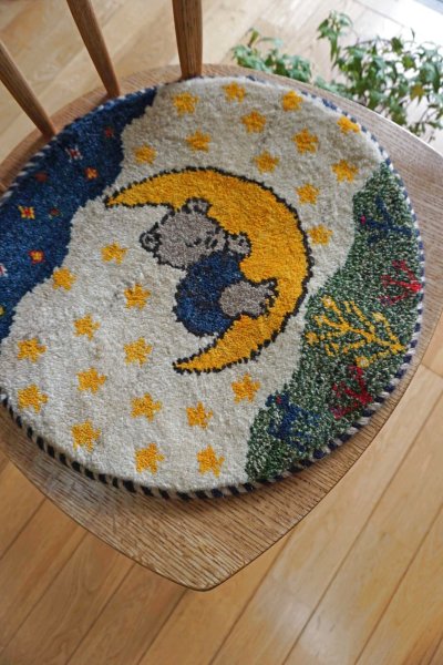 画像3: カシュクリ/座布団サイズ・丸39×39cm