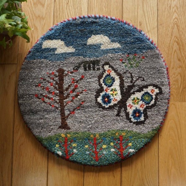 画像1: カシュクリ/座布団サイズ・丸38×38cm (1)