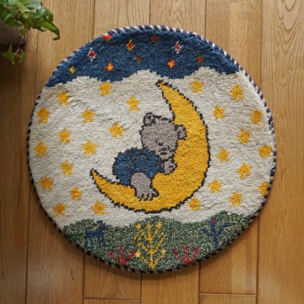 画像1: カシュクリ/座布団サイズ・丸39×39cm (1)