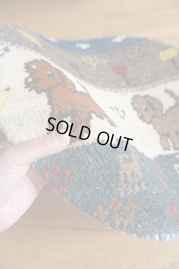 画像3: カシュクリ/座布団サイズ・丸38×38cm (3)