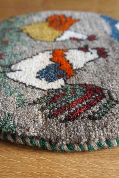 画像2: カシュクリ/座布団サイズ・丸38×38cm