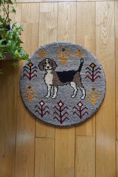 画像1: カシュクリ/座布団サイズ・丸39×39cm