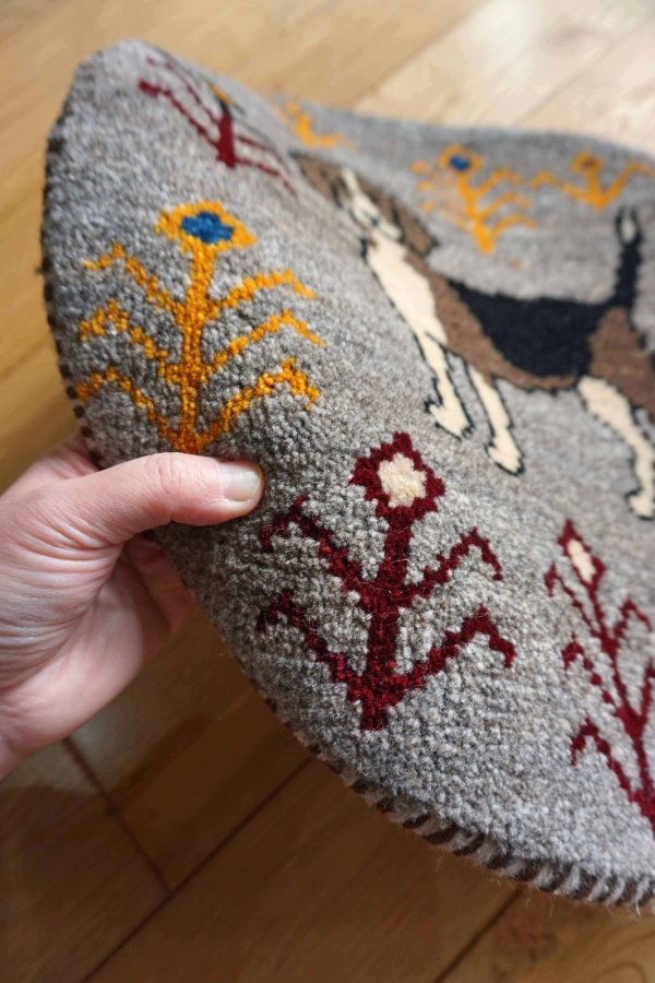 画像3: カシュクリ/座布団サイズ・丸39×39cm (3)