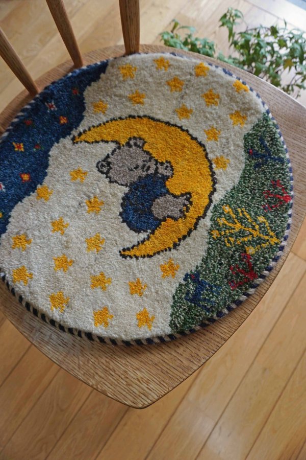 画像5: カシュクリ/座布団サイズ・丸39×39cm (5)