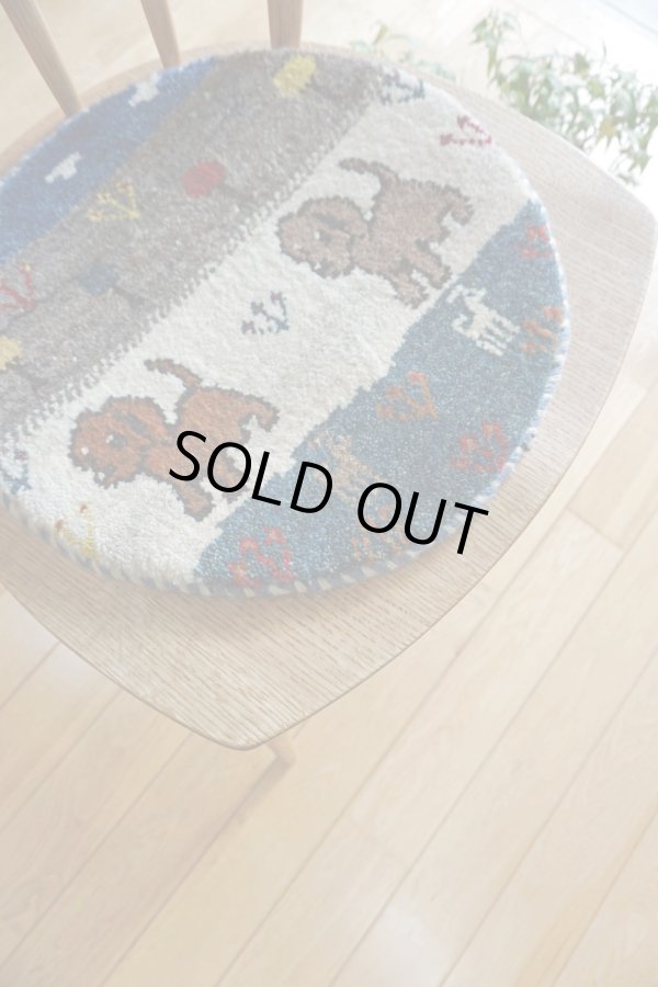 画像5: カシュクリ/座布団サイズ・丸38×38cm (5)