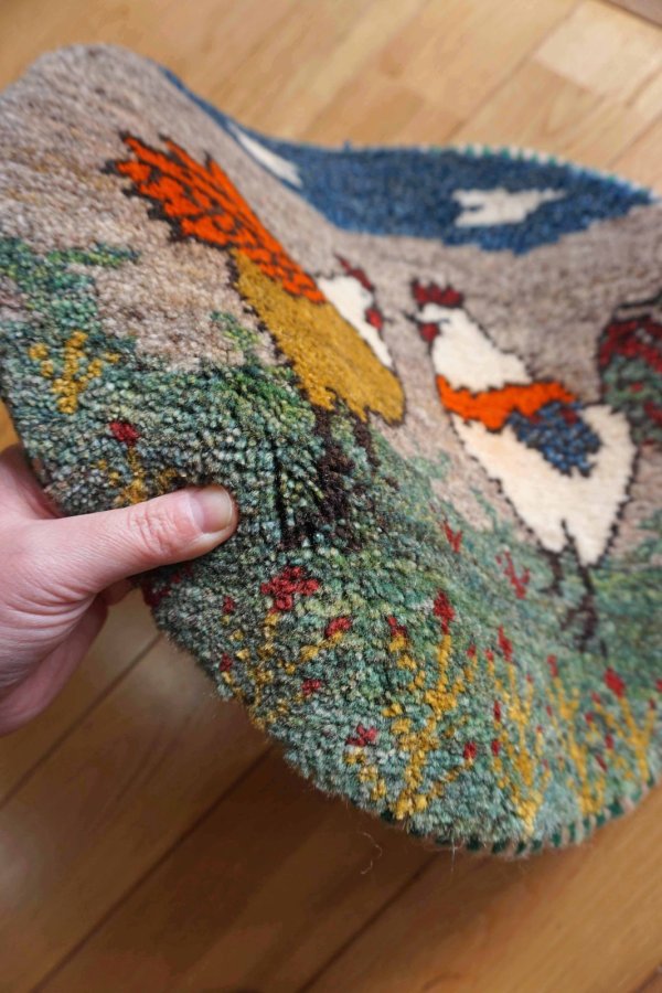 画像3: カシュクリ/座布団サイズ・丸38×38cm (3)