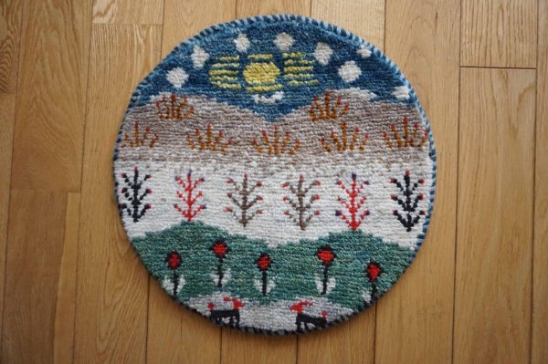 画像2:  『福袋2026』カシュクリ/座布団サイズ丸約40×40cm 2枚セット 通常価格¥37,400  (2)