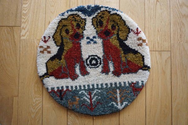 画像3:  『福袋2026』カシュクリ/座布団サイズ丸約40×40cm 2枚セット 通常価格¥37,400  (3)