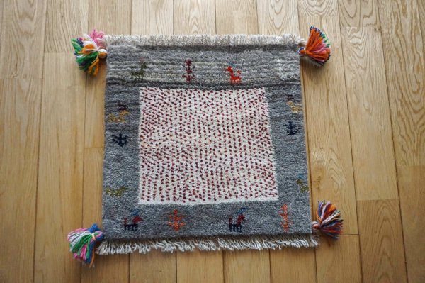 画像3:  『福袋2026』ギャッベ/座布団サイズ約40×40cm 2枚セット 通常価格¥19,800  (3)