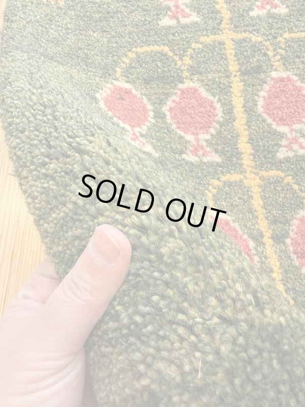 画像4: ギャッベ/座布団サイズ42×39cm（フリンジ・ボンボリあり） (4)