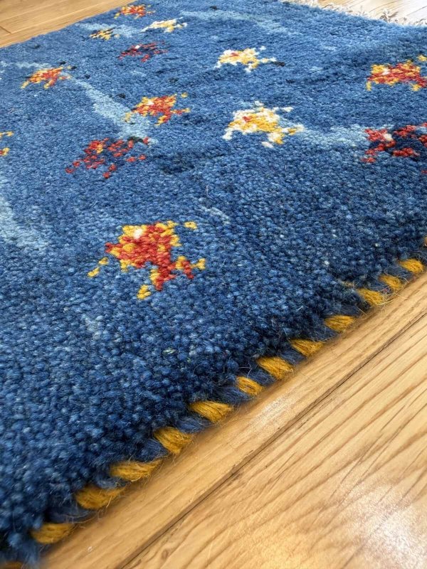 画像5: ギャッベ/座布団サイズ39×41cm（フリンジ・ボンボリあり） (5)