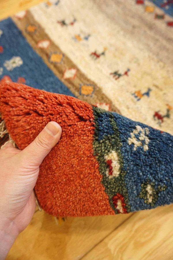 画像9: ギャッベ/玄関マット大90×62cm (9)