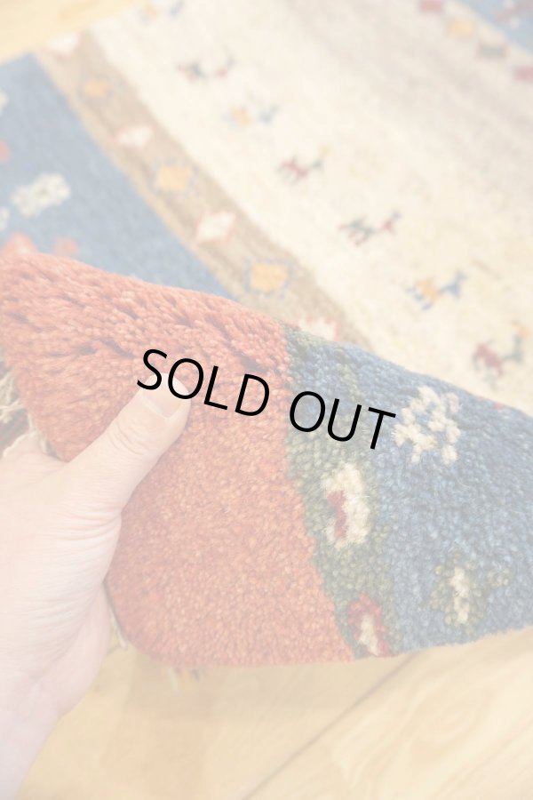 画像9: ギャッベ/玄関マット大90×62cm (9)