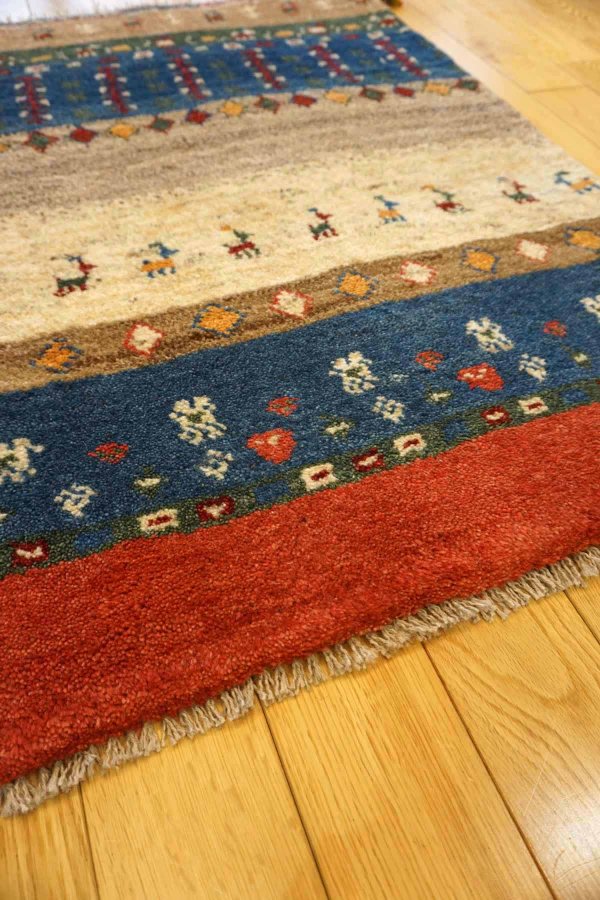 画像5: ギャッベ/玄関マット大90×62cm (5)