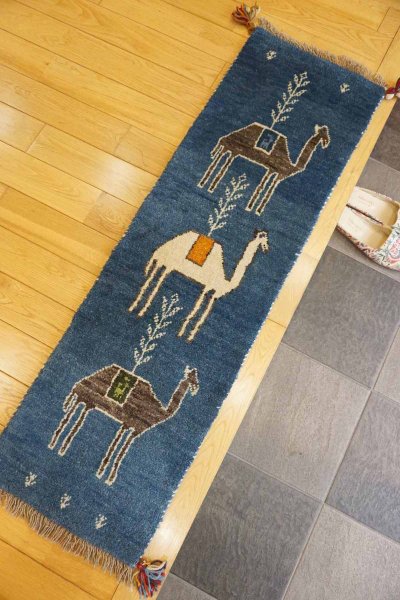 画像1: ギャッベ細長サイズ122×34cm