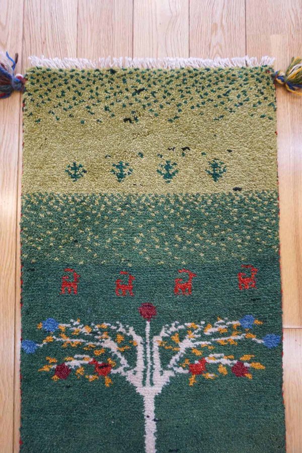 画像4: ギャッベ細長サイズ109×40cm (4)