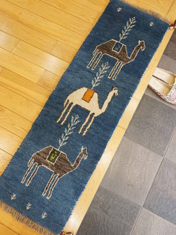画像1: ギャッベ細長サイズ122×34cm (1)