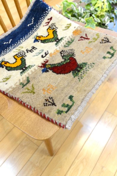 画像3: カシュクリ/座布団サイズ・四角43×41cm(フリンジなし)