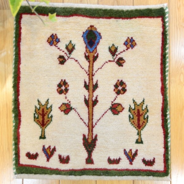 画像1: カシュクリ/座布団サイズ・四角43×39cm(フリンジなし) (1)