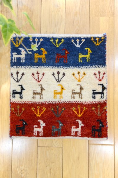 画像2: カシュクリ/座布団サイズ・四角38×35cm(フリンジなし)