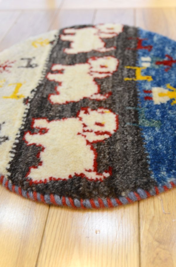 画像3: カシュクリ/座布団サイズ・丸37×37cm (3)