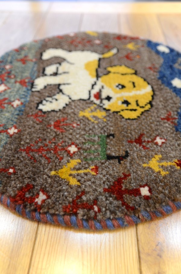 画像3: カシュクリ/座布団サイズ・丸38×38cm (3)