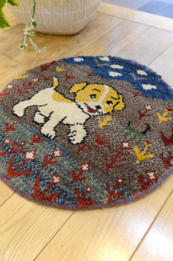 画像2: カシュクリ/座布団サイズ・丸38×38cm (2)