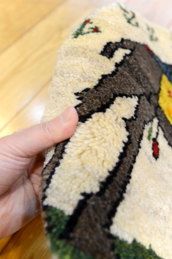 画像4: カシュクリ/座布団サイズ・丸38×38cm (4)