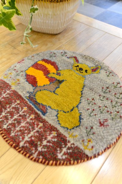 画像2: カシュクリ/座布団サイズ・丸39×40cm