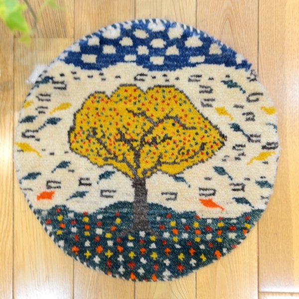 画像1: カシュクリ/座布団サイズ・丸38×38cm (1)