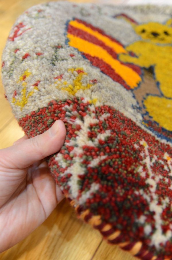 画像4: カシュクリ/座布団サイズ・丸39×40cm (4)